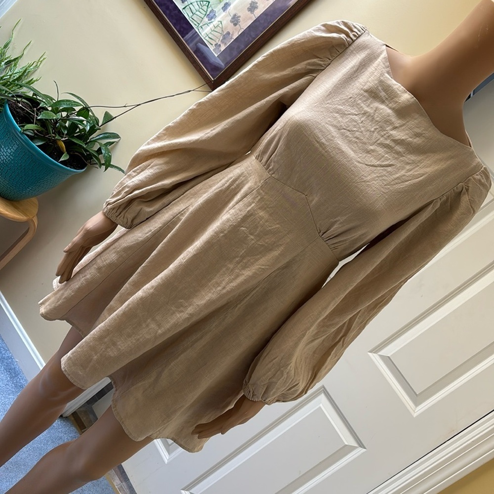 ‼️🆕‼️Beige linen dress size small